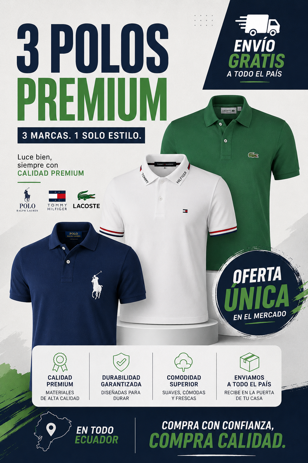 COMBO PREMIUM POLOS