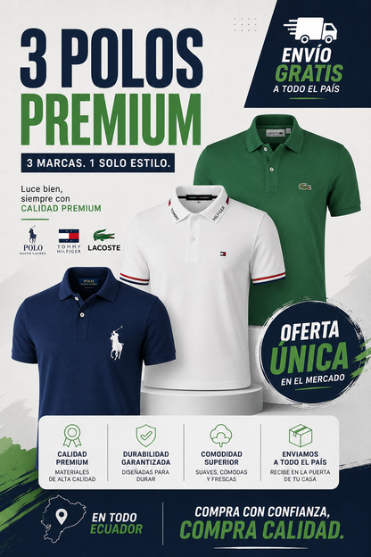 COMBO PREMIUM POLOS
