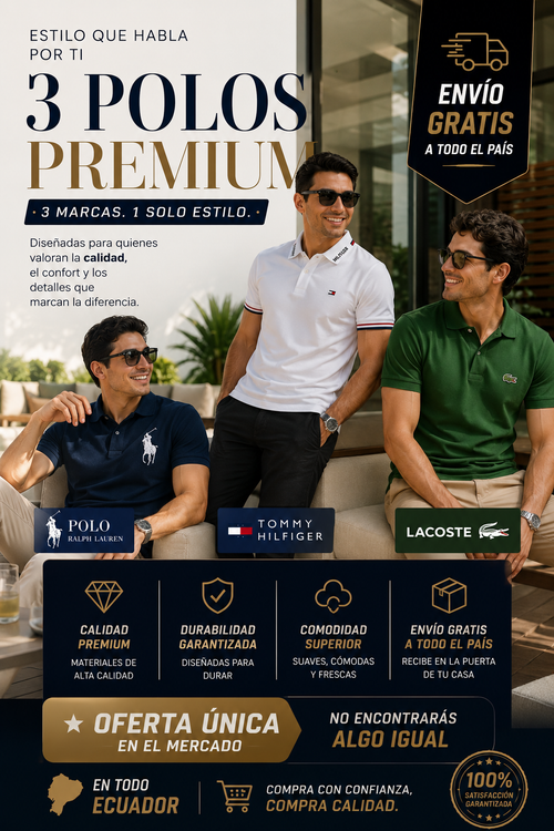 COMBO PREMIUM POLOS